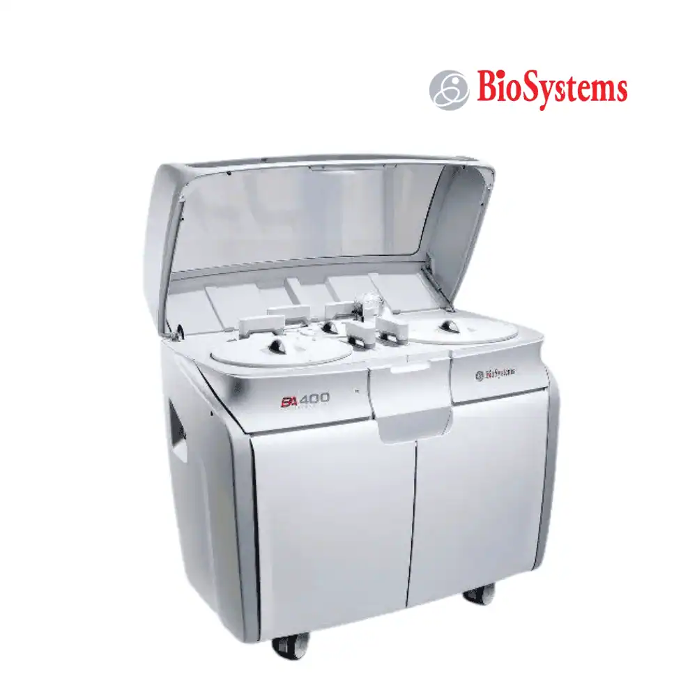 Automated BioSystems BA400 chemistry analyzer improving laboratory efficiency and turnaround time